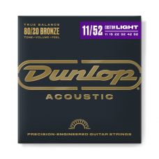 Набор струн DUNLOP DAB1152 80/20 BRONZE ACOUSTIC GUITAR STRINGS (11-52)